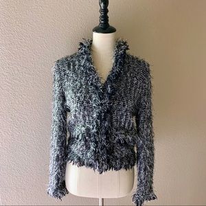 St. John • Fuzzy Sweater Blazer • Size 6